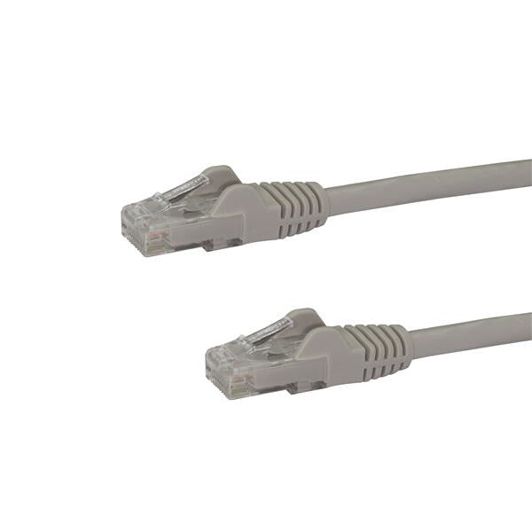 StarTech 10m CAT6 Ethernet Cable - Grey CAT 6 Gigabit Ethernet Wire -650MHz 100W PoE RJ45 UTP Network/Patch Cord Snagless w/Strain Relief Fluke Tested/Wiring is UL Certified/TIA