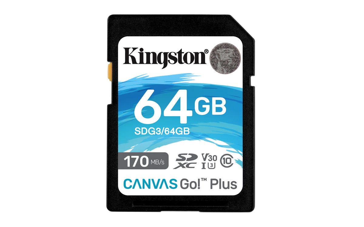 Kingston Technology Canvas Go! Plus 64 GB SD UHS-I Class 10