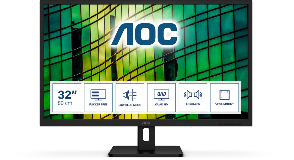 AOC E2 Q32E2N 32" Quad HD Monitor | 2560 x 1440 75Hz HDMI DP