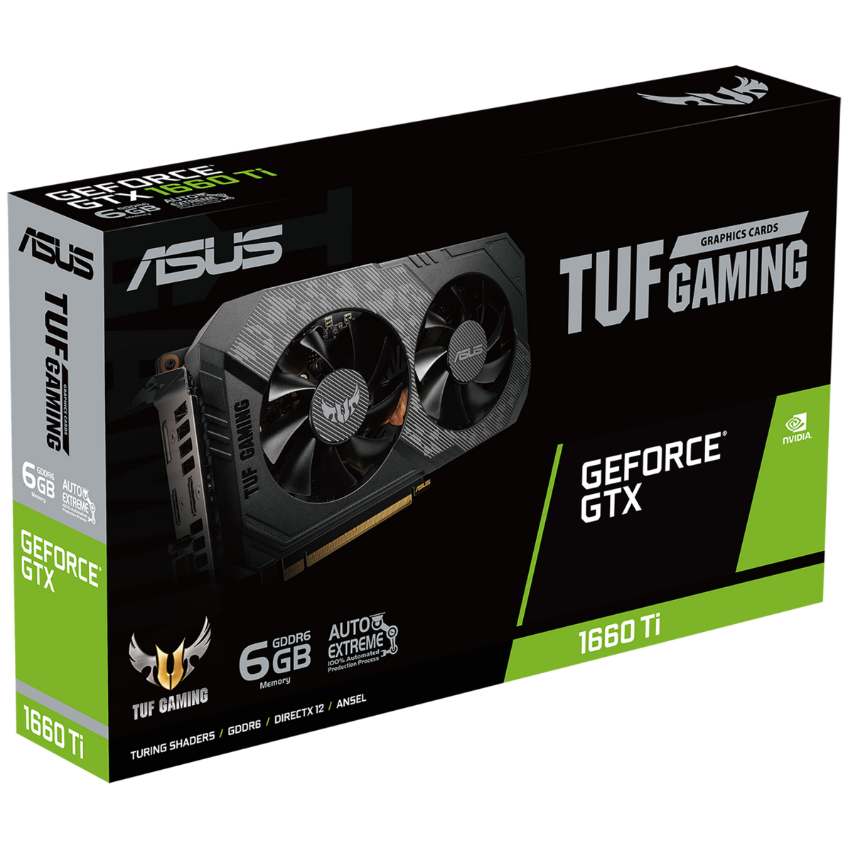 ASUS TUF Gaming Gaming GeForce® GTX 1660 Ti EVO NVIDIA GeForce GTX 1660 Ti 6 GB GDDR6