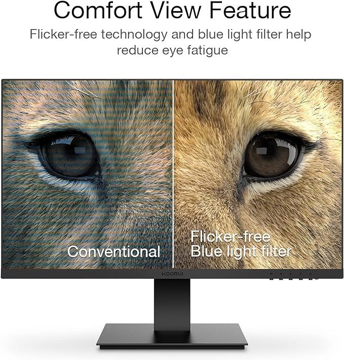 Koorui Monitor with Flicker-free and Blue light filters