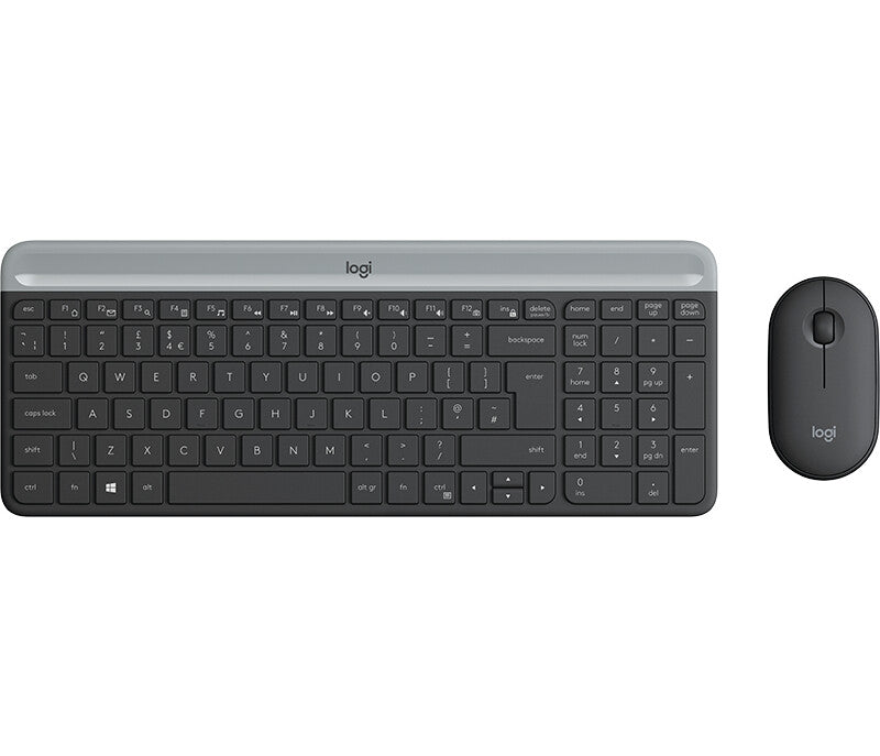 Logitech MK470 keyboard Mouse included USB QWERTY English Graphite