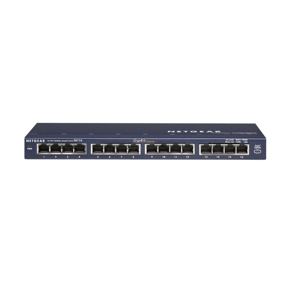 NETGEAR ProSafe 16 Port Gigabit Desktop Switch Unmanaged Gigabit Ethernet (10/100/1000)