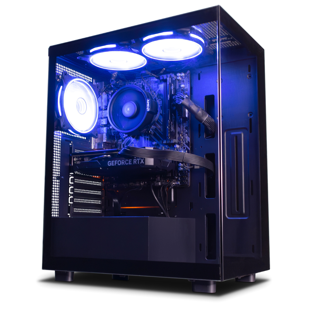 GTR PhantomX Gaming PC | AMD Ryzen 5 5600X | NVIDIA RTX 4060 8GB GDDR6 | 1TB NVMe SSD | 32GB DDR4 3600MHz RAM | Fully 750W 80+ Bronze PSU | ARGB case | Windows 11 Home | WiFi | High Performance Desktop Prebuilt Gaming PC