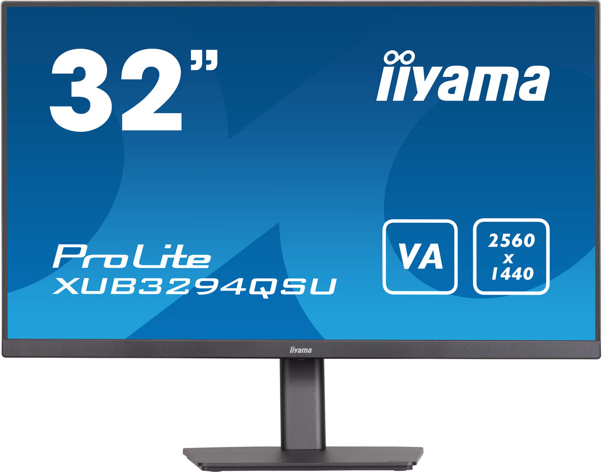 iiyama ProLite XUB3294QSU-B1 32" Wide Quad HD Monitor | 2560 x 1440 75Hz HDMI DP