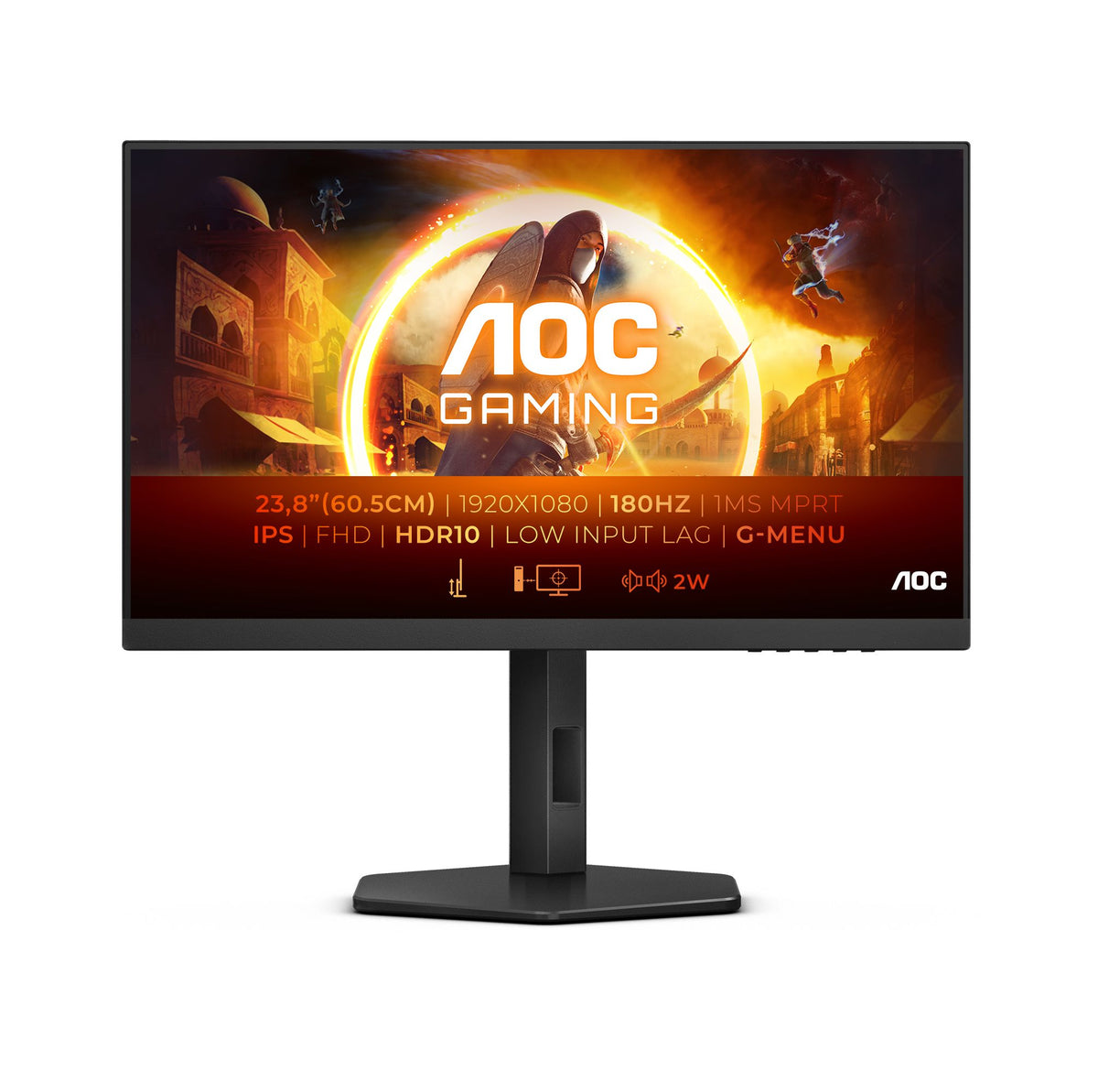 AOC 27G4X 27" Full HD Gaming Monitor | 1920 x 1080 180Hz HDMI DP