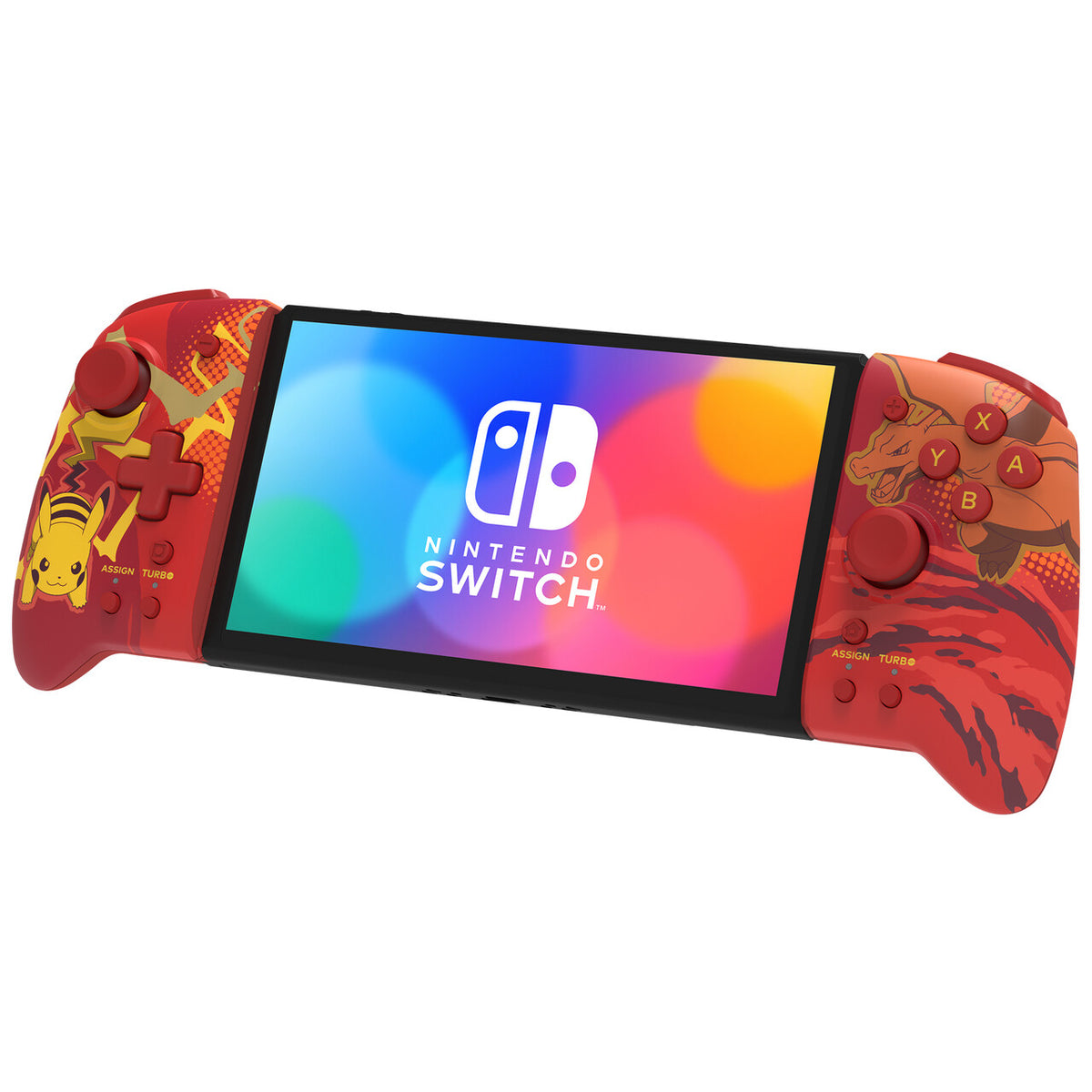 Hori Split Pad Pro (Charizard & Pikachu) Multicolour Gamepad Analogue / Digital Nintendo Switch, Nintendo Switch OLED