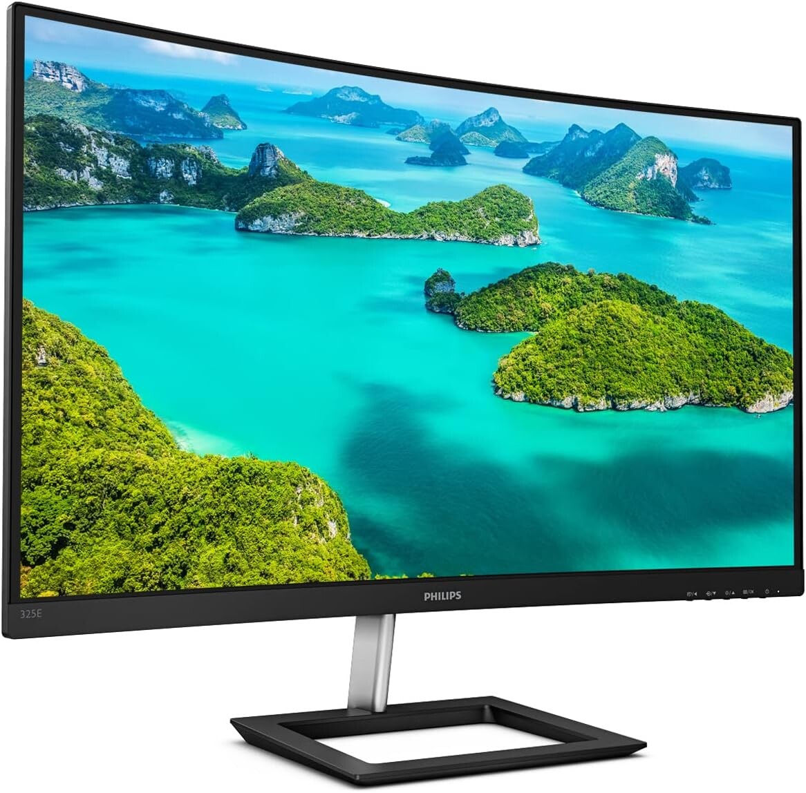 Philips E Line 325E1C/00 32" Quad HD Curved Monitor | 2560 x 1440 75Hz HDMI VGA DP