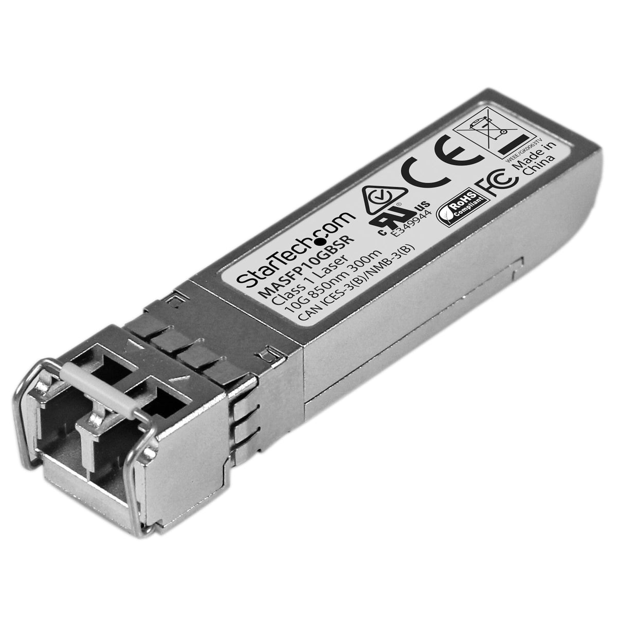 StarTech.com Cisco Meraki MA-SFP-10GB-SR Compatible SFP+ Transceiver Module - 10GBASE-SR~Cisco Meraki MA-SFP-10GB-SR Compatible SFP+ Module - 10GBASE-SR - 10GbE Multimode Fiber MMF Optic Transceiver - 10GE Gigabit Ethernet SFP+ - LC 300m - 850nm - DDM Cis